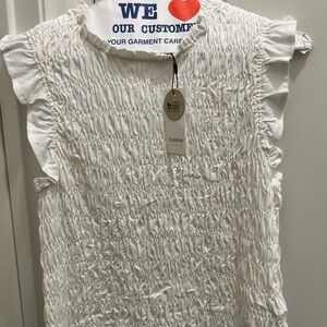 B. Young NWT Uida off white top.